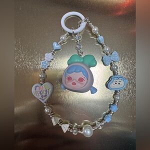 Cute Girl Doll Phone Charm Wristlet